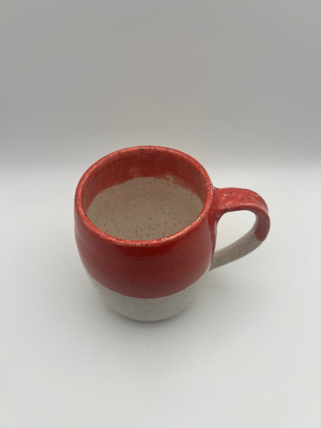 Red and White Mug