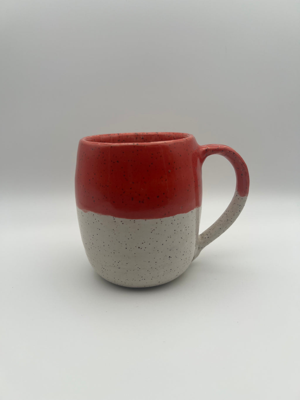 Red and White Mug