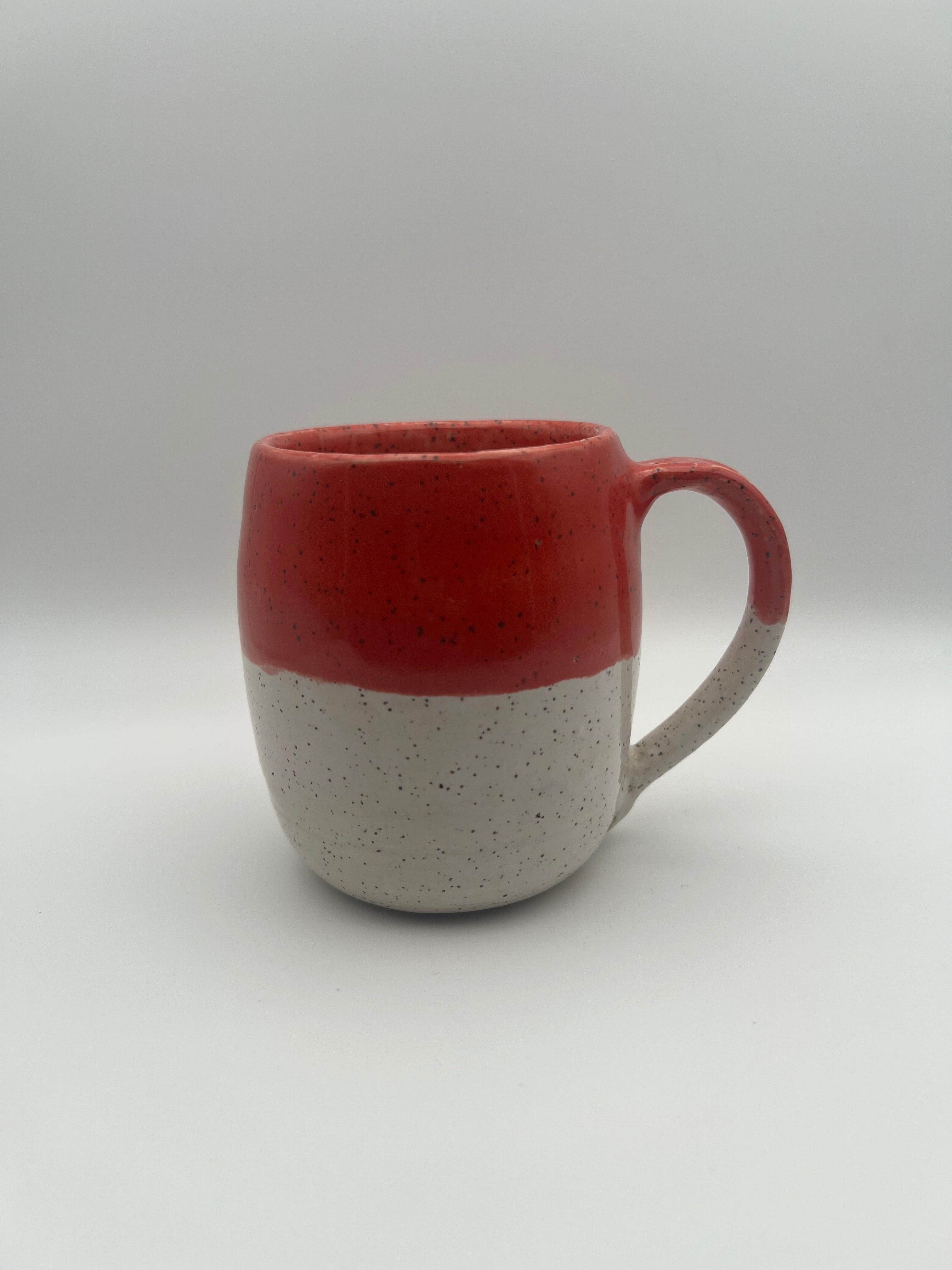 Red and White Mug