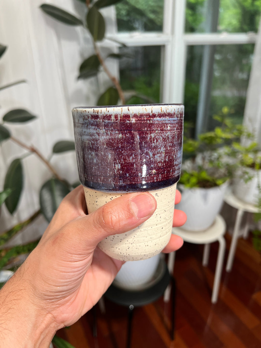Medium Plum and Blue Tumbler