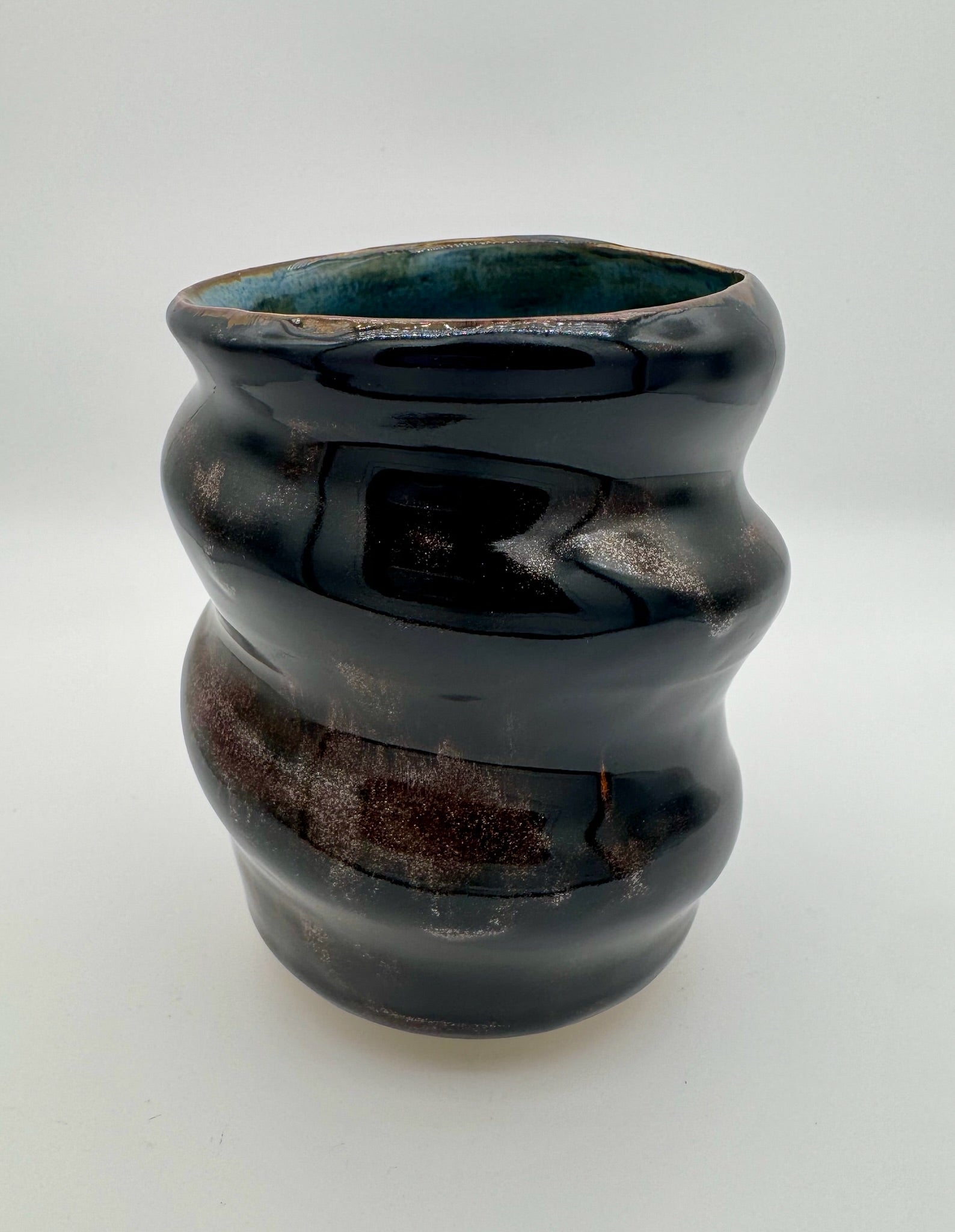 Midnight Bubble Vase
