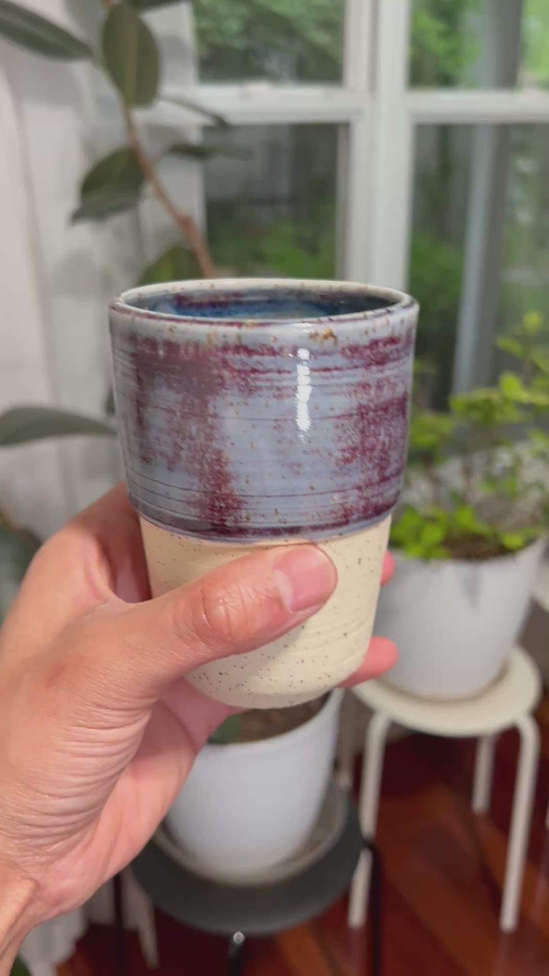 Medium Plum and Blue Tumbler